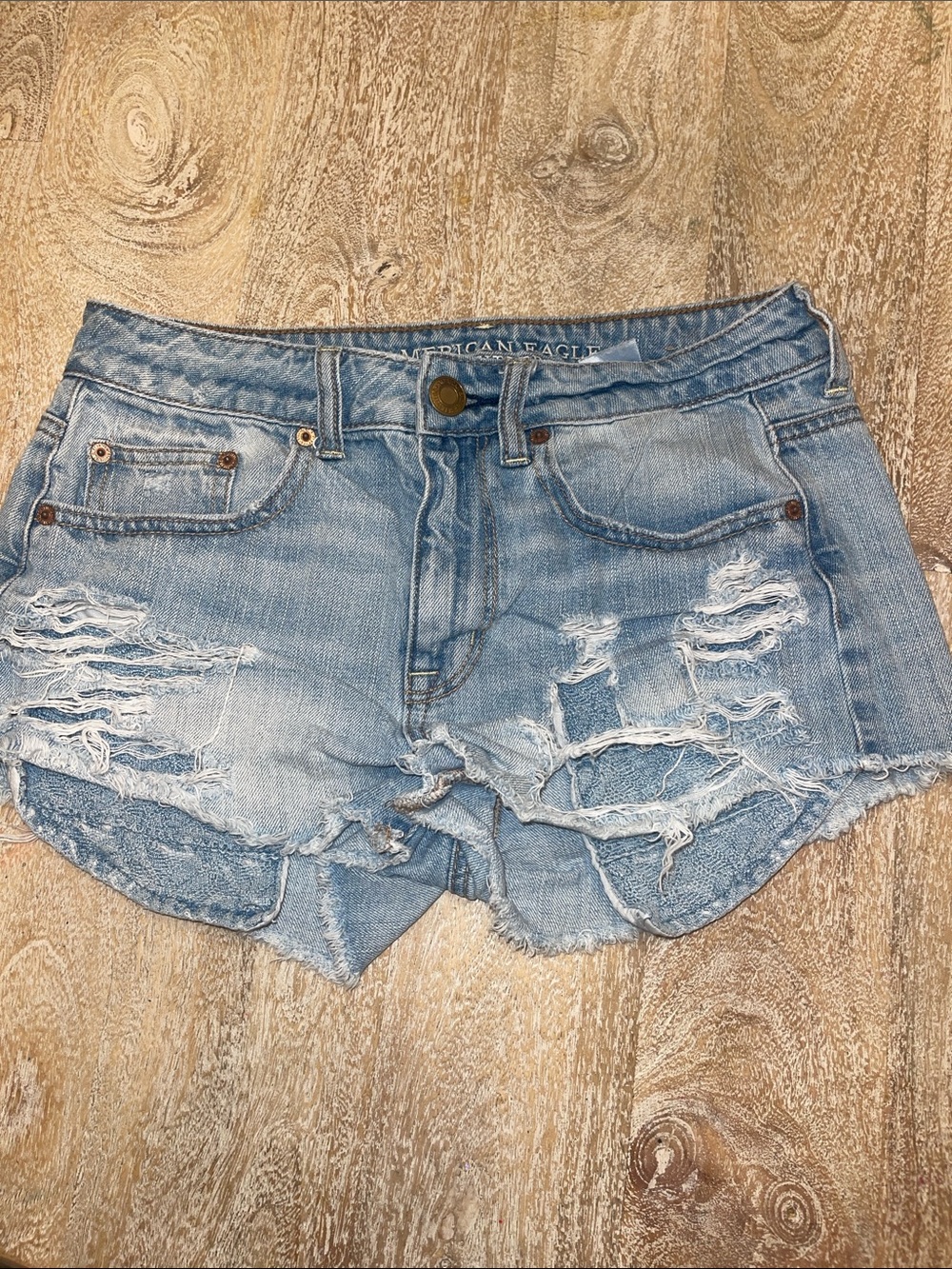 American Eagle Jean Shorts size 4 hi rise festival